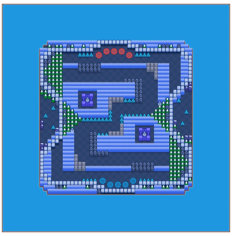 Slippery road layout