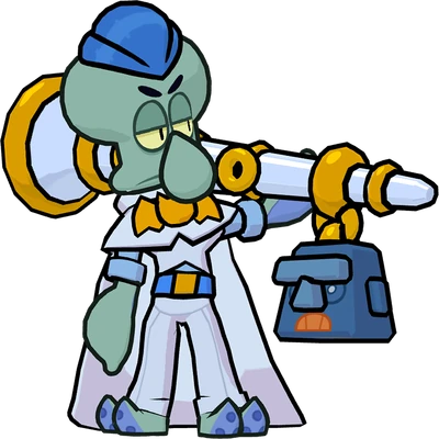 Blue Squidward Mortis