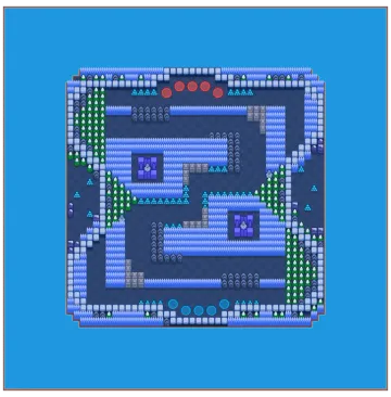 Slippery road layout
